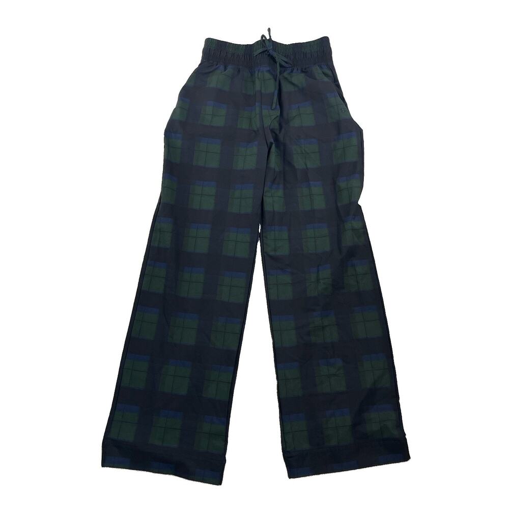 Albion Women Pants Small Plaid Wide Leg Lightweight 30 Inseam Sz S 30-13